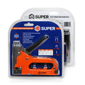 HS Super Heavy Duty 3-in-1 Staple Gun – Upholstery, Wood & Cable Stapler with 3000 Staples