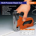 HS Super Heavy Duty 3-in-1 Staple Gun – Upholstery, Wood & Cable Stapler with 3000 Staples